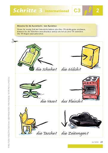 Kopiervorlage zu Lektion 2, C3