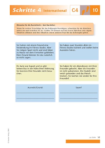 Kopiervorlage zu Lektion 10, C4