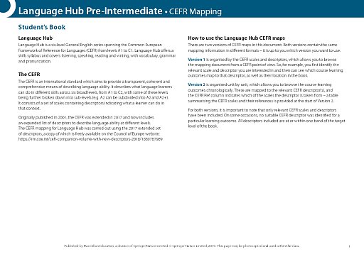 CEFR Map