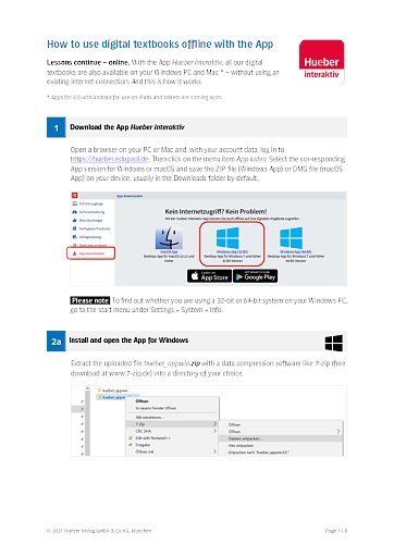 App Hueber interaktiv – Installation and First Steps