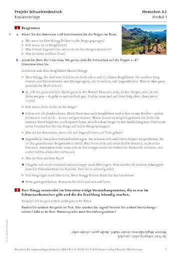 Projekt Schweizerdeutsch