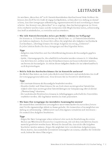 Leitfaden A1