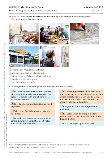 Fokus Alltag: Wohnungssuche und Wohnen