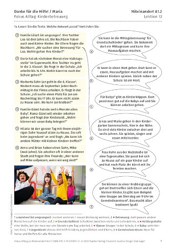 Fokus Alltag: Kinderbetreuung