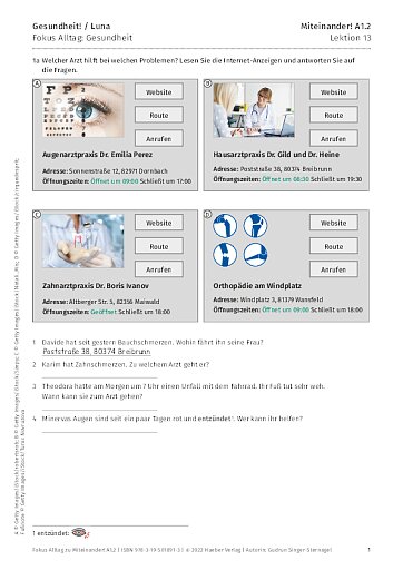 Fokus Alltag: Gesundheit