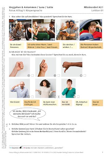 Fokus Alltag: Körpersprache