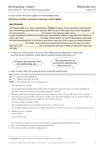 Fokus Beruf: Das Vorstellungsgespräch