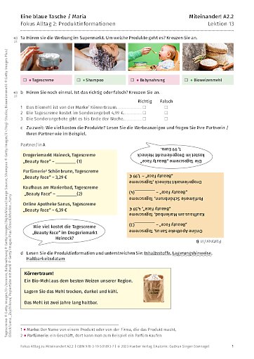 Fokus Alltag: Produktinformationen