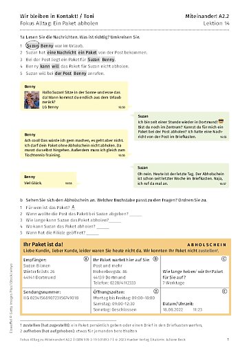 Fokus Alltag: Ein Paket abholen