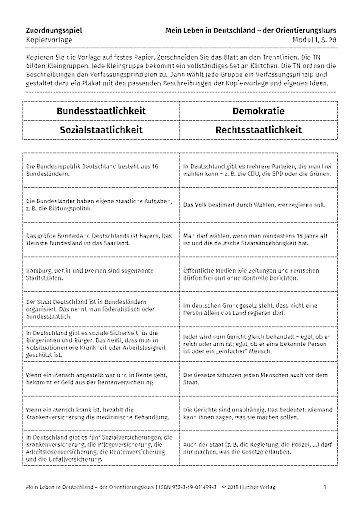 Kopiervorlage zu Modul I, S.28