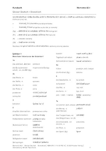 Glossar Deutsch-Slowakisch
