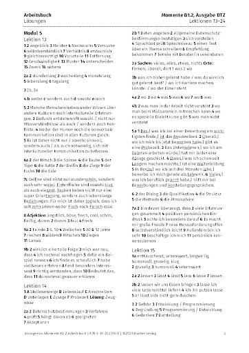 Lösungen (Ausgabe DTZ)