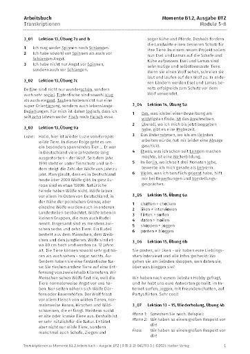 Transkriptionen (Ausgabe DTZ)