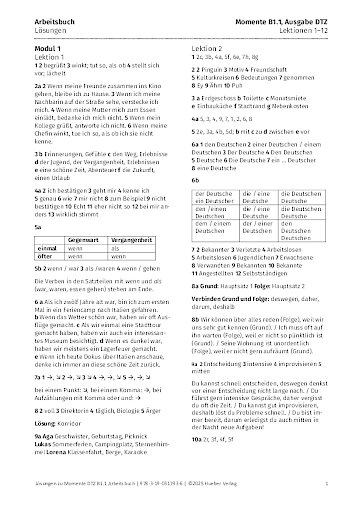 Lösungen (Ausgabe DTZ)