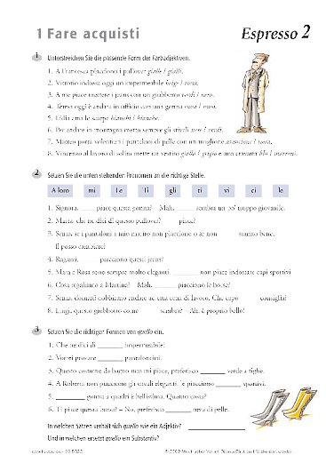 Arbeitsblätter zu den Lektionen 1 und 2