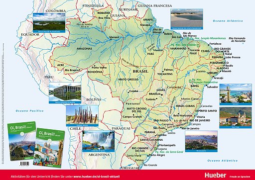 Poster Brasilien & Portugal