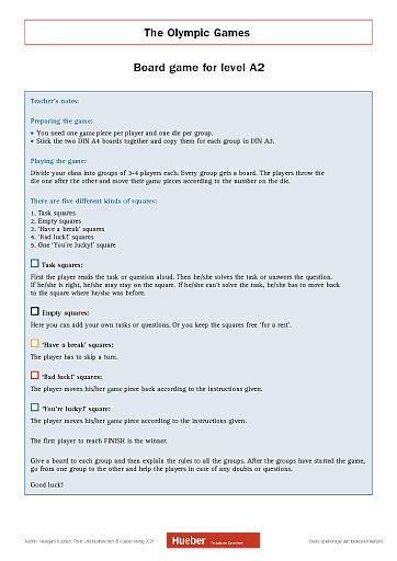 The Olympic GamesBrettspiel