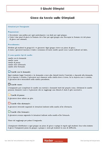 I Giochi OlimpiciBrettspiel