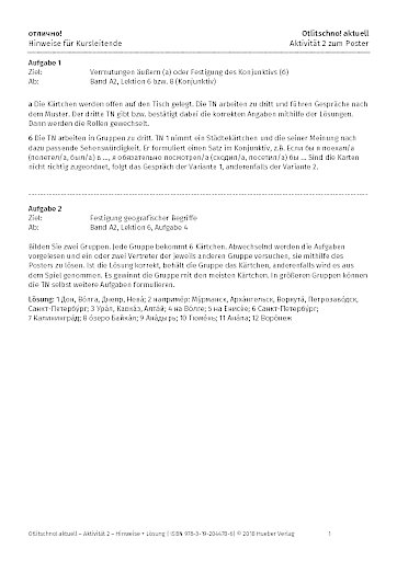 Unterrichtsposter - Aktivität 2