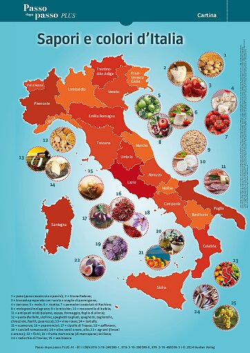 Sapori e colori d’Italia – Landkarte