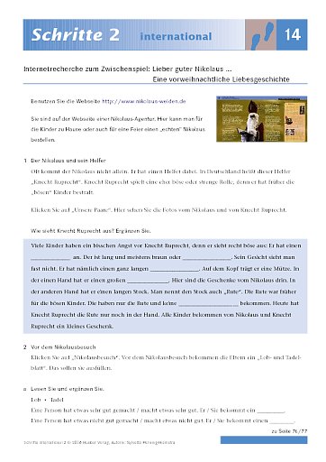 „Lieber, guter Nikolaus ...“