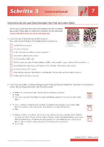 Ein Fest und seine Gäste