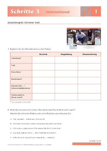 Zwischenspiel: Ich kenn' dich