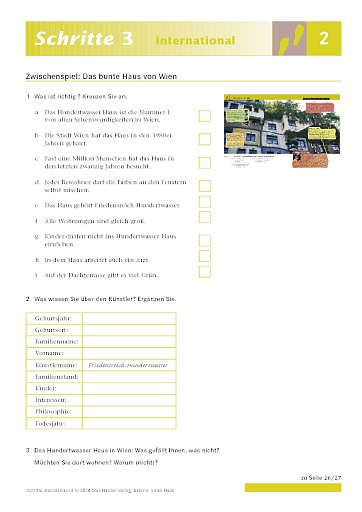 Zwischenspiel: Das bunte Haus von Wien