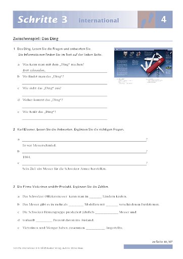 Zwischenspiel: Das Ding (1)