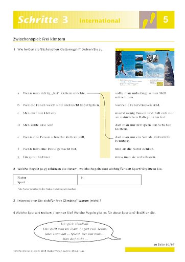 Zwischenspiel: Frei klettern (2)