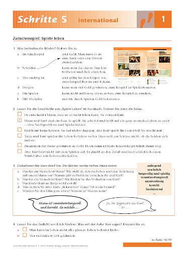 Zwischenspiel: Spiele leben