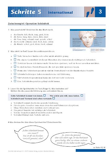 Zwischenspiel: Operation Schönheit