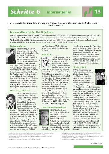 Warum hat Lise Meitner keinen Nobelpreis bekommen?