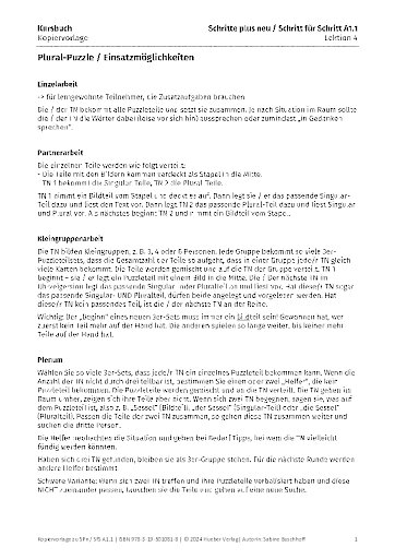 Kopiervorlage, Lektion 4, C1