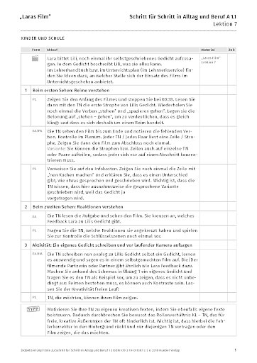 Didaktisierung „Laras Film”