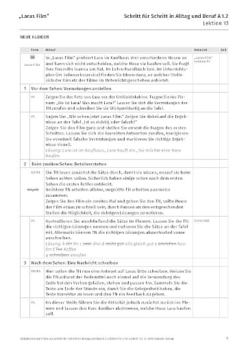 Didaktisierung „Laras Film”