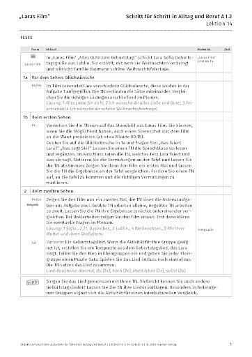 Didaktisierung „Laras Film”