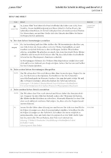 Didaktisierung „Laras Film”