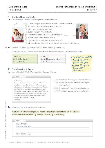 Fokus Beruf: Sich krankmelden