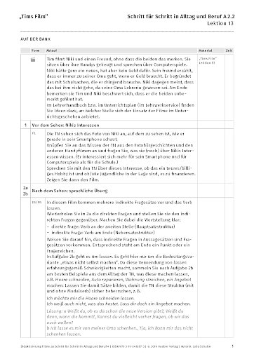 Didaktisierung „Tims Film”