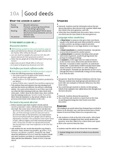 Teacher's Book, Unit 10