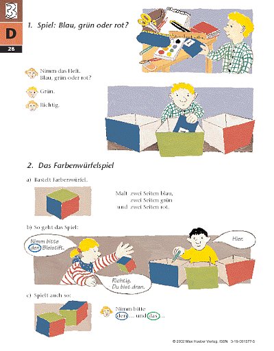 Tamburin 1 Lehrbuch:Lektion 3, S. 28 - 30