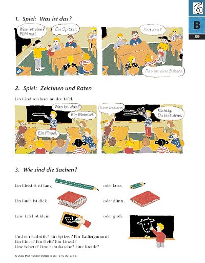 Tamburin 1 Lehrbuch:Lektion 6, S. 59/60