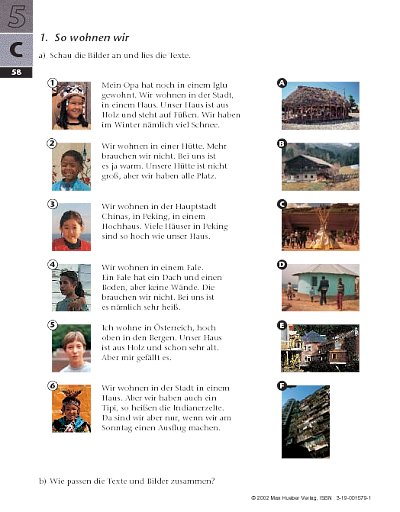 Tamburin 3 Lehrbuch:Lektion 5, S. 58/59