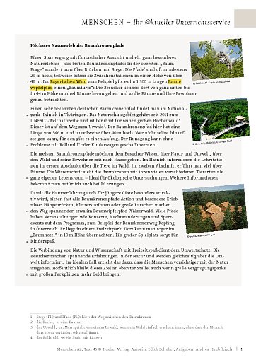 Höchstes Naturerlebnis: Baumkronenpfade