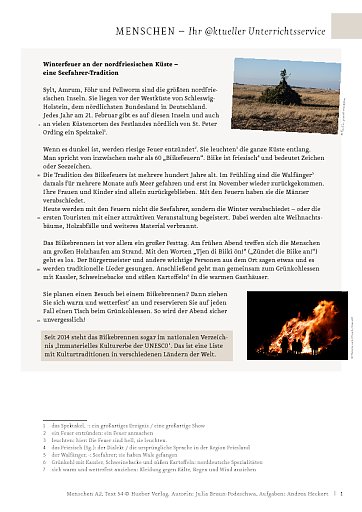 Winterfeuer an der nordfriesischen Küste