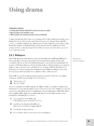 Using drama in the classroom