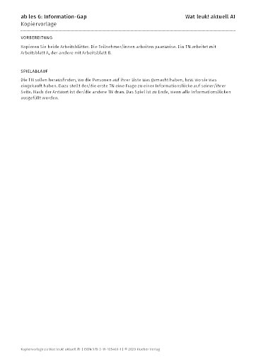 ab les 6: Information-Gap