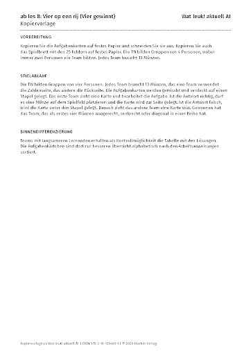 ab les 8: Vier op een rij