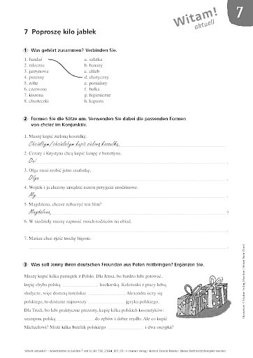 Arbeitsblätter und Lösungen zu Lektion 7-8